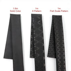 Black Fishing Rod Heat Shrink Tube Anti-Skid ID 15mm - 60mm DIY Non-Slip Handle Protect Wrap Cover Case 2:1 Polyolefin Sleeve