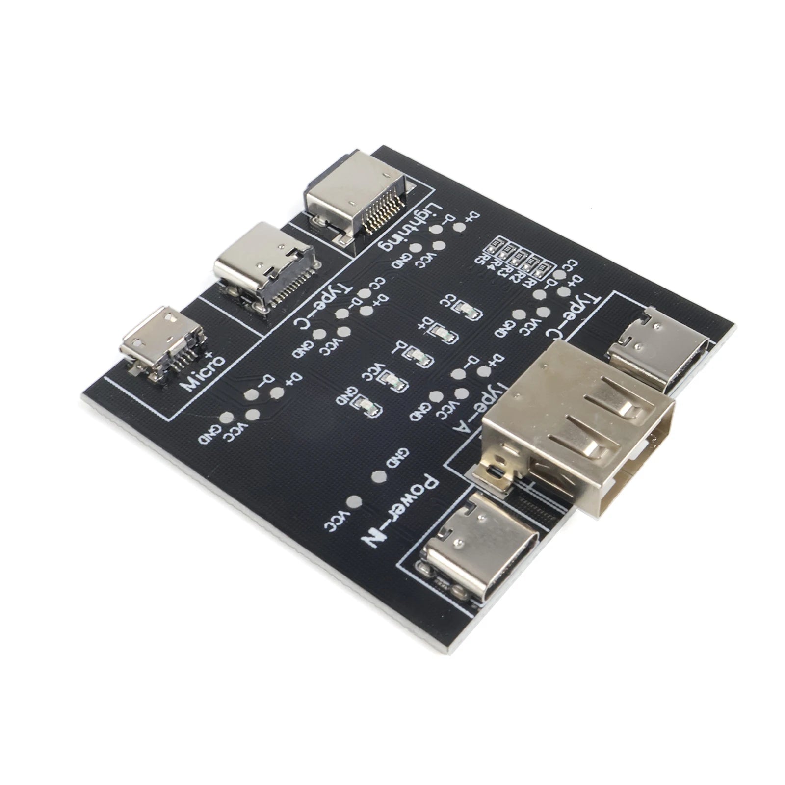 DT3 Data Cable Detection Board Type-C USB Tester for Micro USB Lightning Cable Short Circuit On/Off Diagnose Tool LED Indicator