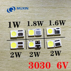100pcs 3030 Backlight High Power LED DOUBLE CHIPS 1w 1.5W 2w 3V-3.6V 6v lextar JUFEI AOT Cool white PT30A66 TV