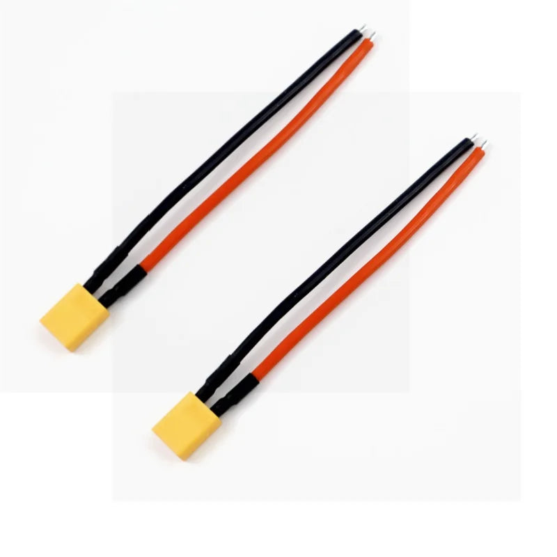 XT30 Pigtail Plug Male and Female Connector with 100mm 16AWG Tinned Wire Cable for RC Fixed Wing Lipo Battery FPV Drone Charger