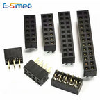 20PCS 2.0mm Double Row Straight Female 2-40P Pin Header Socket Connector 2x2/3/4/5/6/7/8/9/10/12/14/15/20/25/28/30Pin PH=4.3MM