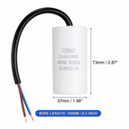 Durable 450V CBB60 Capacitor 50/60Hz 3UF-100UF Start Capacitor Round Motor Run Capacitor