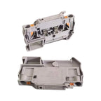 10Pcs DIN Rail Fush Terminal Block PTC 4-HESI Disconnect Lever Push-in Connector Mount Terminal Block for Electrical Enginee