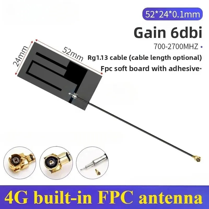 2PCS Full Frequency 5G 4G LTE GSM GPRS 2G 3G NB-IoT Module with Built-In FPC/PCB High Gain Patch Antenna for IoT Device