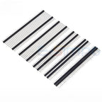 100pcs 2.54mm Gold Single Row Double plastic 1x2/3/4/5/6/7-40P PCB Board Spacer Male Pin Header Long 11.5/13/15/17/19/21/25/30mm