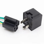 1 pair DC 12V  40 Amp Relay & Wires 40A Auto Automotive Relay Socket