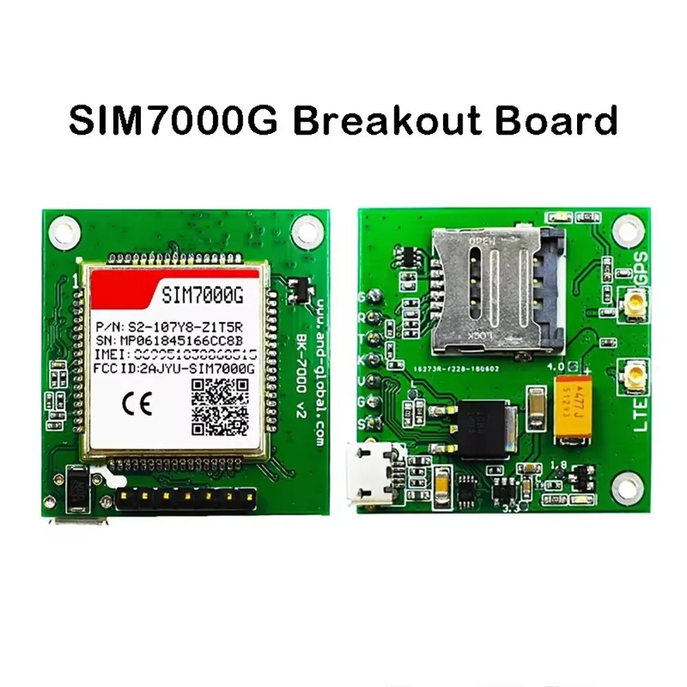 SIMCOM SIM7000E SIM7000G SIM7000JC Breakout Board Cat-M/NB-IoT/GSM Module Compatible With SIM900 SIM800F LTE GPS Antenna Kit