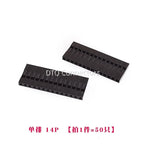 50pcs 2.54mm Dupont connector Male/Female Pin Way Cable Plug 2/3/4/5 Pin Electrical Pin Jumper Header Housing Wire Connector Kit
