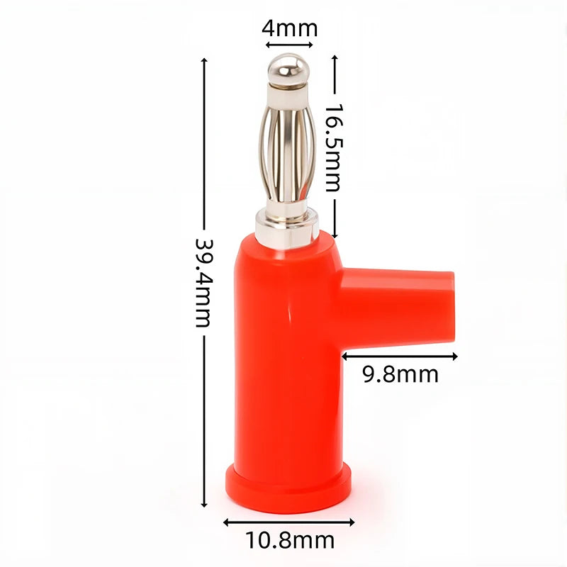 4mm Banana Plug Stackable Electrical Connector Free Solder Adaptor