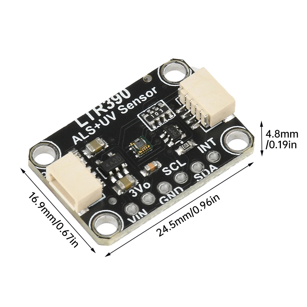 LTR390 UV Light Sensor 300nm To 350nm UV Ultraviolet Sensor Ultraviolet Ray Sensing for Light Detection Weather Experime I2C