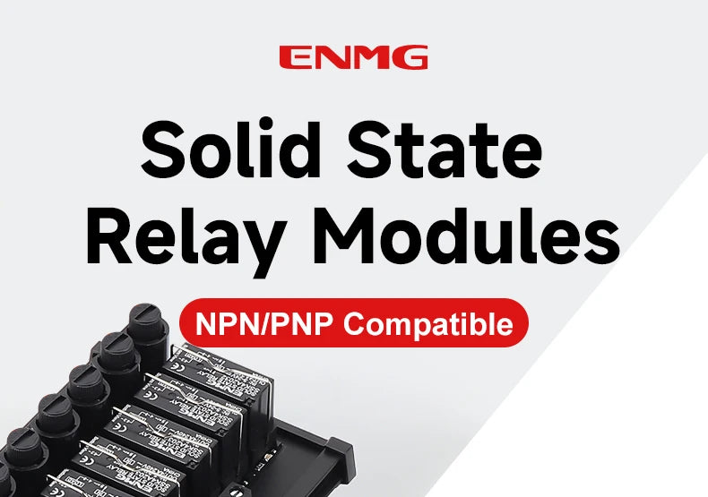 ENMG DC Inline 2 4 6 8 10 12 16-Way Solid State Relay Module RT-SSK Non-contact DC PLC AC Amplifier Board 5-24V Fuse Protections