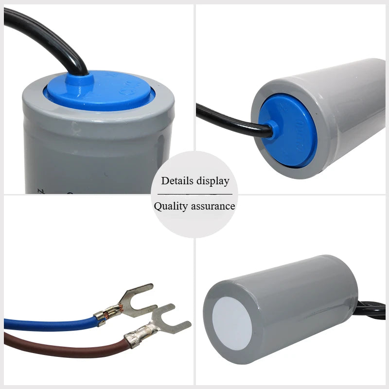 CD60 Motor Water Pump Starting Capacitor 250V 450V AC 50UF 75UF 100UF 150UF 200UF 250UF 300UF 350UF 400UF 500UF 600UF 800UF