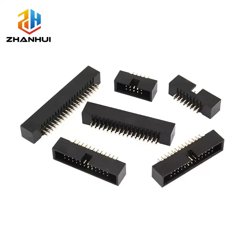 5Pcs 1.27mm Pitch IDC Box Header Connector 8-60P Straight Pin DIP Socket for FC Ribbon Cable PCB Board Terminal Block