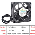 ANCHAOPU EC Brushless Axial Cooling Fan 40-140mm AC 110V-240V for Cabinet, Industrial, Server High Speed Ventilation