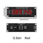 0.36" TM1637 4-Digit 6 Bits 7 Segments Digital Tube Clock Module Double Dots LED Display Screen Board for Arduino