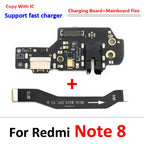 NEW USB Charging Port Dock Board Connector Main FPC Motherboard Flex Cable For Xiaomi Redmi Note 9 10 7 Pro 10S 11 4G 5G 8 fast