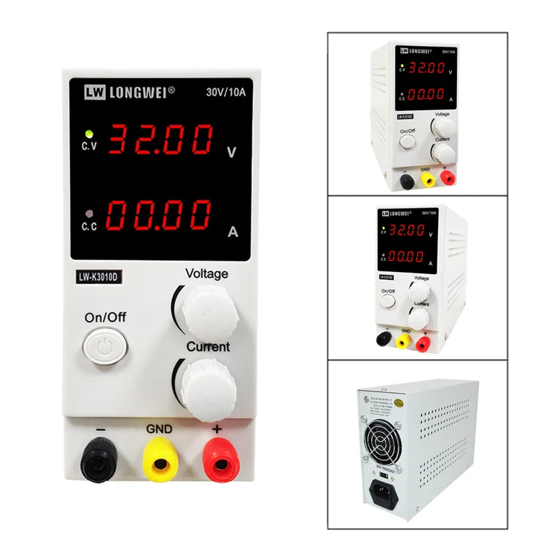 Longwei LW-K3010D 4LED Adjustable DC Power Supply 30V 10A Laboratory Variable Switch Bench Power Supply Stabilized Power Source