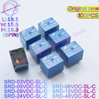 100PCS/lot SRD-05VDC-SL-C SRD-09VDC-SL-C SRD-12VDC-SL-C SRD-24VDC-SL-C DC 3V 5V 6V 9V 12V 24V 48V Relays 10A 250VAC 5Pin T73 SRD