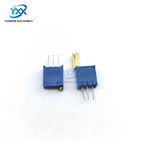 5PCS 3296W Multi-Turn Adjustable Potentiometer 100R 200R 1K 2K 5K 10K 20K 50K 100K 200K 500K 1M Metal Shaft Long/Short