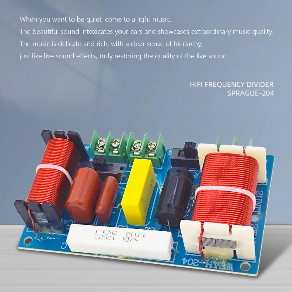 2-Way 250W 2500-3000Hz Frequency Divider DIY Speaker Filter Circuit Home Theater HiFi Stereo Audio Crossover Filters Modificatio