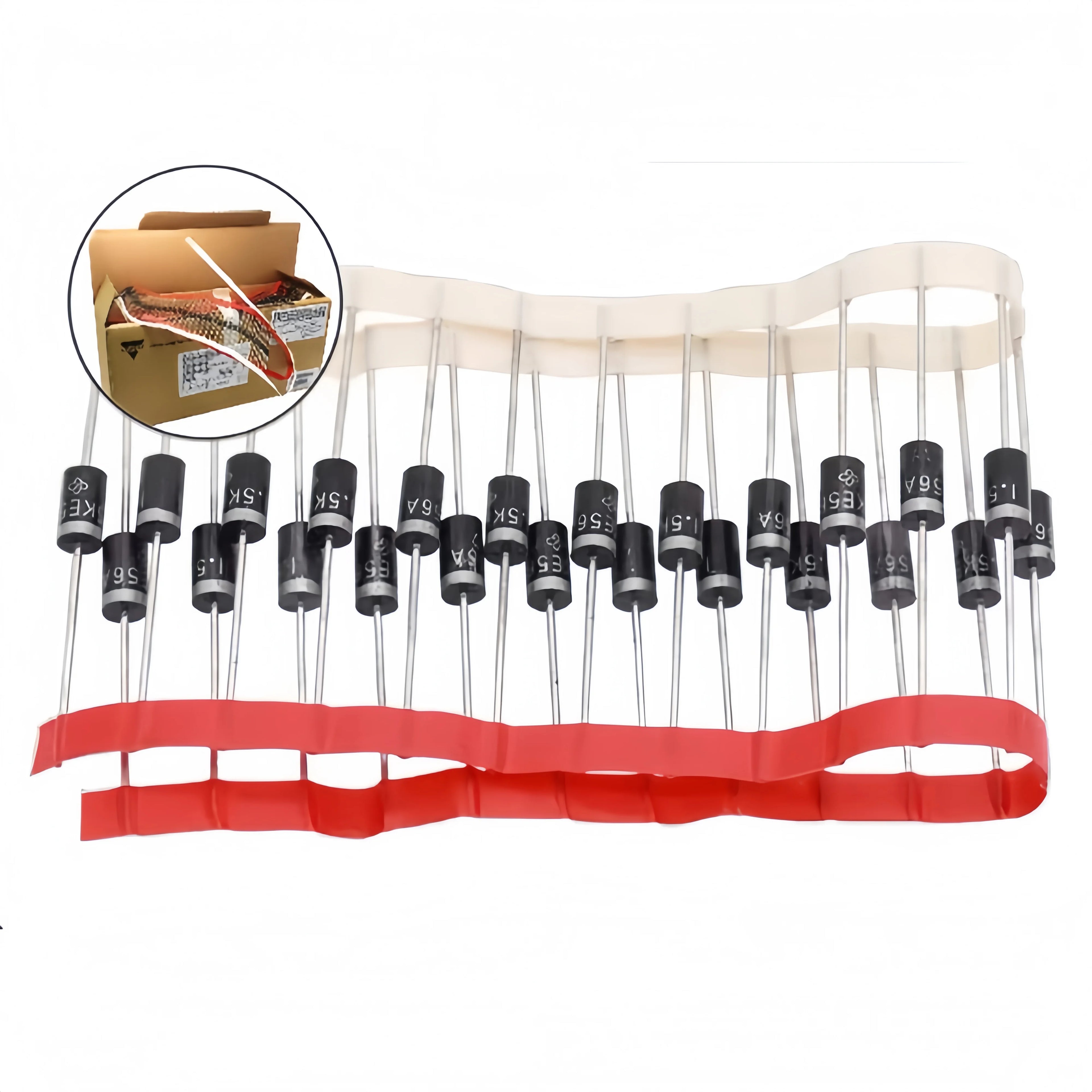 10PCS TVS Transient Suppression Diode 1.5KE6.8V/7.5V/8.2V/9.1V/10V/11V/12V/13V/15V/16V/18V/20V/22V/24V/27V/30V33V/36V