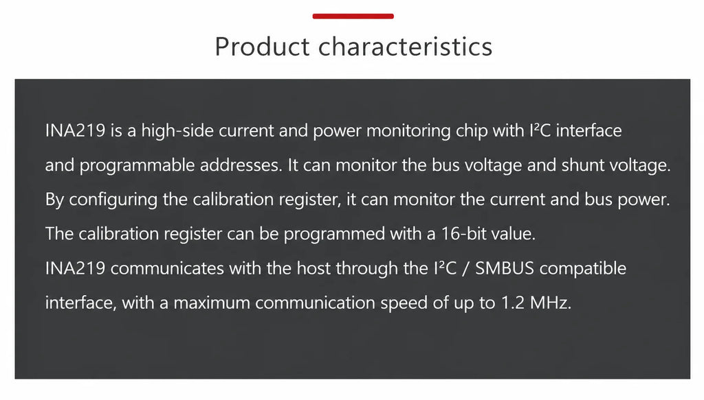 2pcs Original Genuine INA219 Digital Current Sensor Module I2C Interface Programmable / Power Current Monitoring