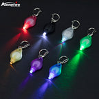 1/10/50/100pc/Mini LED Keychain Light White Red Yellow Green Blue Purple Light Flashlight Portable Emergency Lighting Torch Lamp