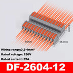 Plug-in Wire Connector 8/10/12 Pin Quick Wire Docking Plug Universal Compact Terminal Block High-Power Male and Female Docking