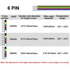 5-100m LED Cable 18 20 22AWG Hookup Wire 6 5 3 2 4pin RGB Extension Cable For LED Strip WS2812B Pixels Light SM JST Connectors