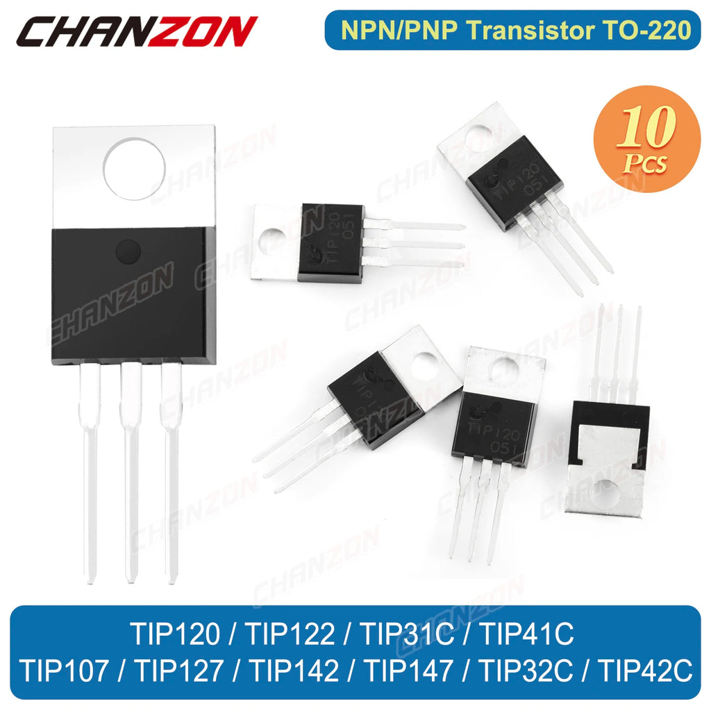 PNP NPN TO220 Tip120 Tip122 Tip41C Tip41 Tip42C Tip31C Tip42 Tip32C Tip31 Tip142 Tip127 Tip147 Tip32 Darlington Power Transistor