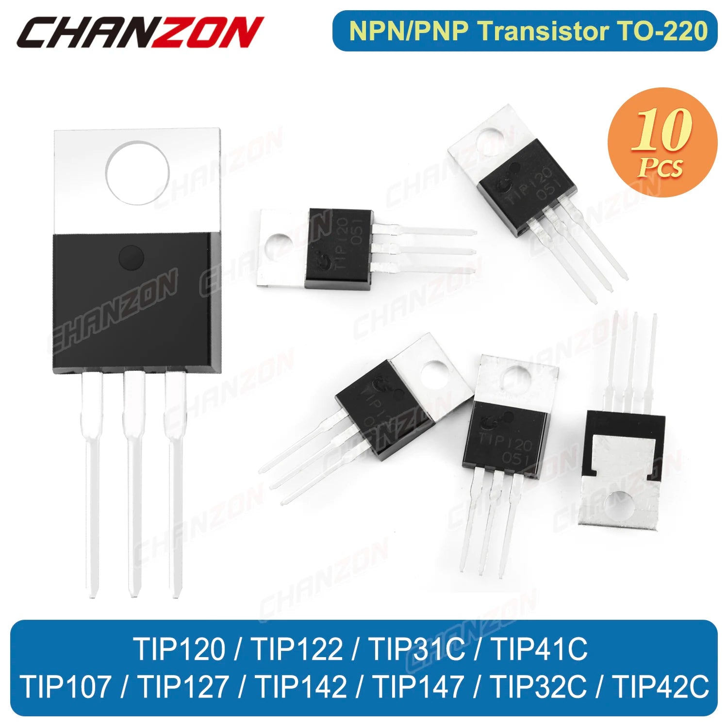 PNP NPN TO220 Tip120 Tip122 Tip41C Tip41 Tip42C Tip31C Tip42 Tip32C Tip31 Tip142 Tip127 Tip147 Tip32 Darlington Power Transistor