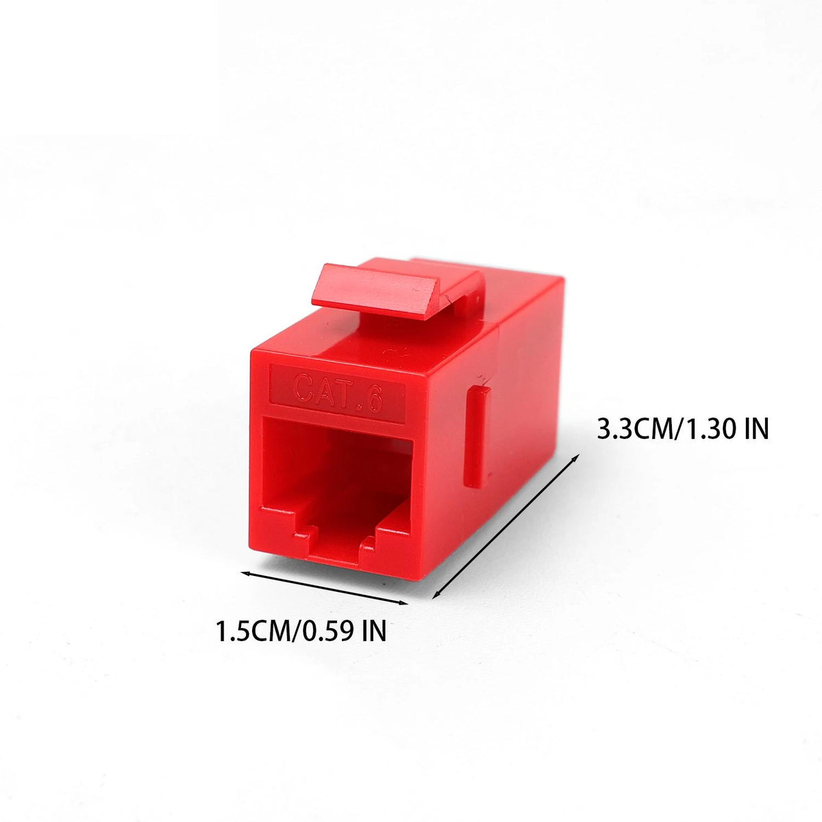 1-5Pcs Colorful RJ45 Cat6 Straight-Through Keystone Module Extender Adapter Couplers Plug CAT6 Inline Coupler Keystone Jack Plug