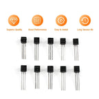 100/200PCS Triode Transistor Set BC337 BC327 2N2222 2N2907 2N3904 2N3906 S8050 S8550 A1015 C1815 TO92 PNP NPN Transistors kit
