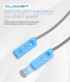 Cloweit 15mm 20mm Micro Hall Effect Sensor IP68 Proximity Magnetic Switch  NPN PNP 3-wire NO/NC DC 12V 24V  Remote Nonpolar