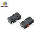 40PCS/Box Mini Micro Limit Switch - NO NC SPDT 2P/3P Terminals 5A 125V/250V Roller Arc Lever Snap Action Switch