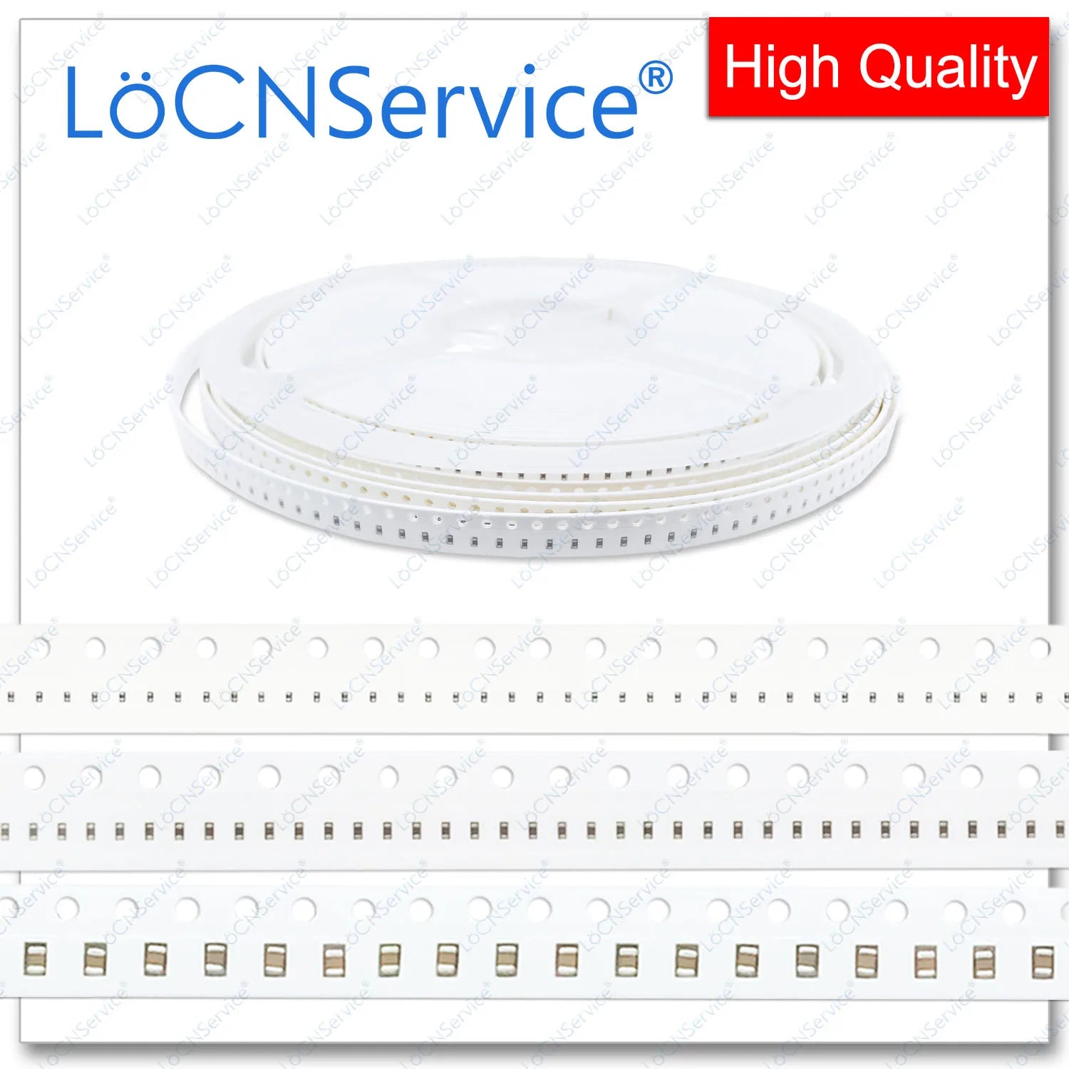 LoCNService SMD Capacitors 4000PCS 0805 2012 COG/NPO X7R RoHS 50V 5% 75PF 82PF 91PF 100PF High quality