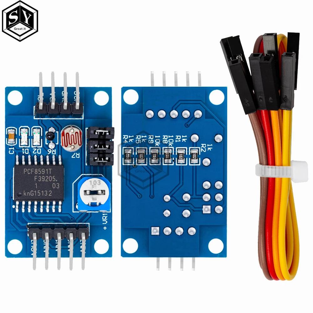 PCF8591 AD / DA Conversion of to Digital /Digital-to- Converter Module Temperature Illumination