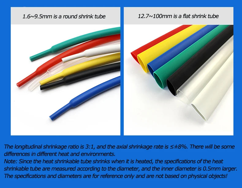 1 roll Heat Shrink Tube  Transparent 3: 1 ratio Adhesive Lined with Glue Dual Wall Tubing Wrap Wire Cable kit Diameter 1.6-30mm