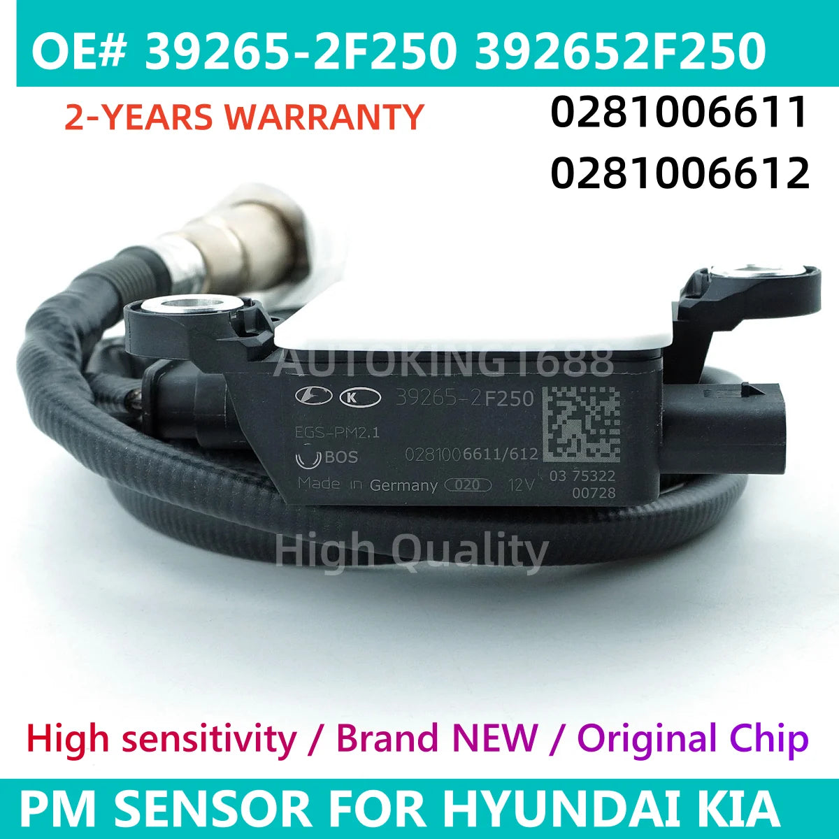 0281006611 39265-2F250 392652F250 Particulate Matter PM Sensor For Hyundai TUCSON TL Kia SPORTAGE QL 2015-2020 DIESEL 028100661