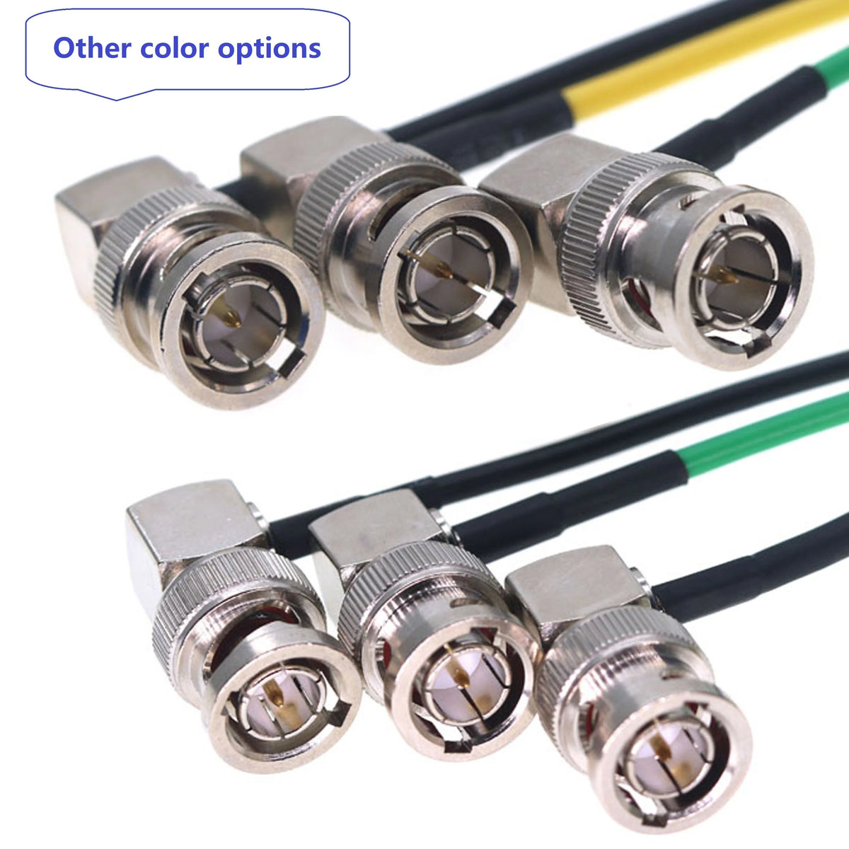 Coaxial BNC To BNC Cable Yellow Green Black 75ohm HD SDI Video Cable Male HD SDI Extension Cable for Monitor Camera SDI