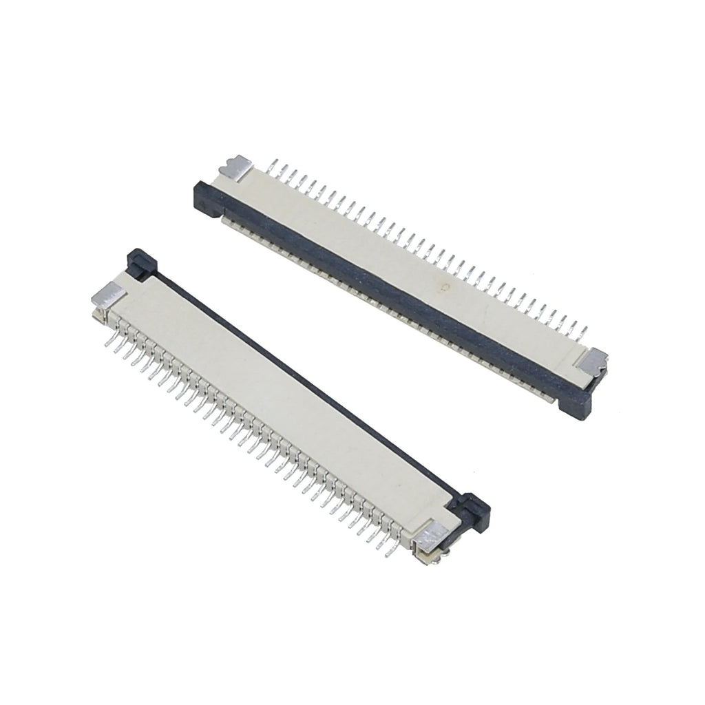 5pcs 1.0mm Pitch FPC Flat Flexible Cable FFC Connector 4P 5 6 7 8 9 10 12 14 16 20 22 24 26 28 30P 32 34 36 40P Top Contact SMT