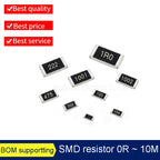 A REEL 0805 1%  SMD resistor 0R ~ 10M 1/8W 0R 0.01R  150 220 330R ohm 1K 2.2K 10K 100K 470K 1R 10R 100R 150R 220R 330R 1M