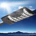 Solar Street Lights Outdoor Waterproof 50000LM Wide Angle Solar Light Parking Light with Motion Sensor for Security Street Light