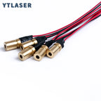 D6X13mm Adjustable Focus Laser Module 650nm Red Line/Cross Line Copper Head Positioning Lamp Laser Diode 1MW 5MW 10MW