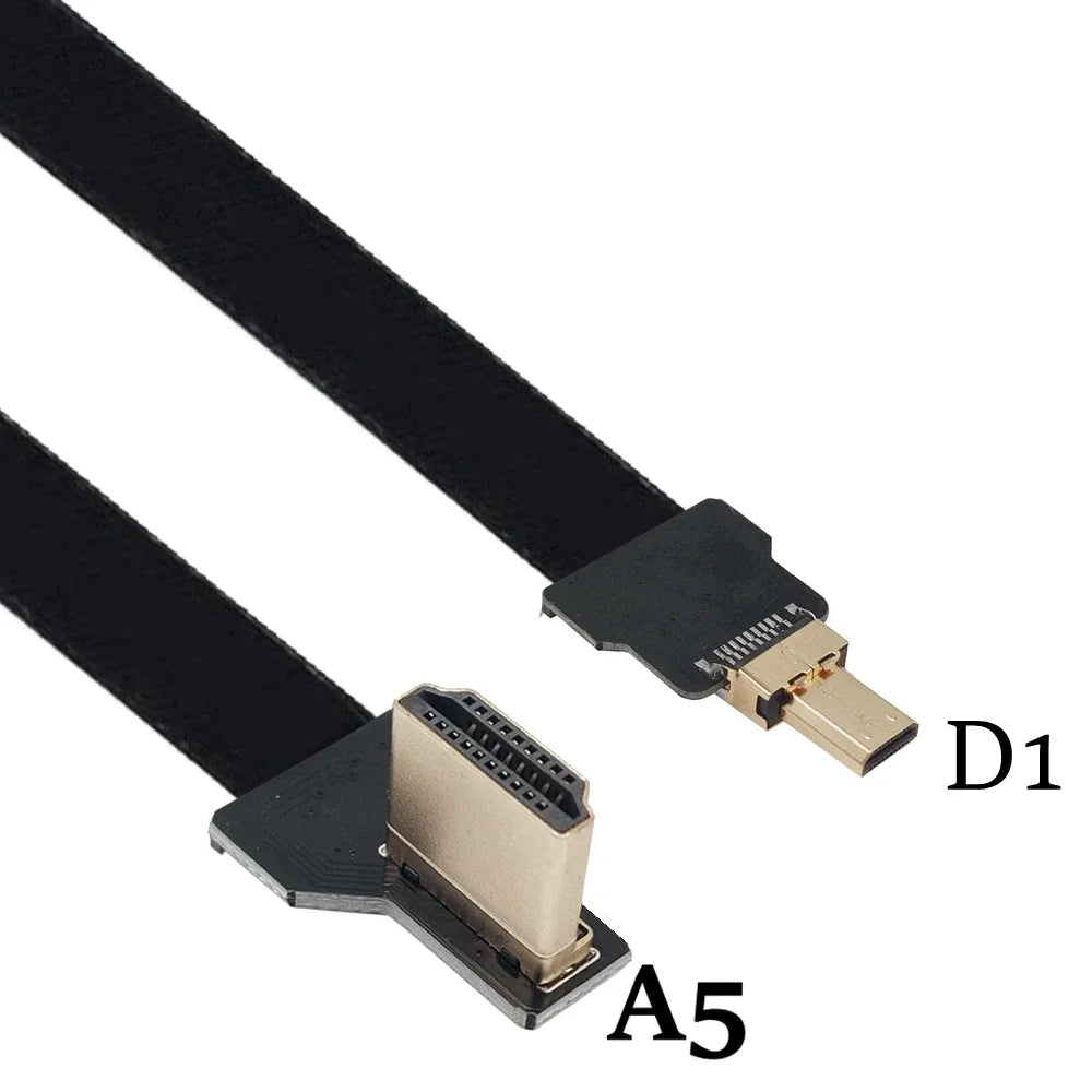 Camera 0.05M-1M FPC flexible cable drone aerial photo transmission FPV Micro HDMI to HDMI HD cable