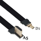 Camera 0.05M-1M FPC flexible cable drone aerial photo transmission FPV Micro HDMI to HDMI HD cable