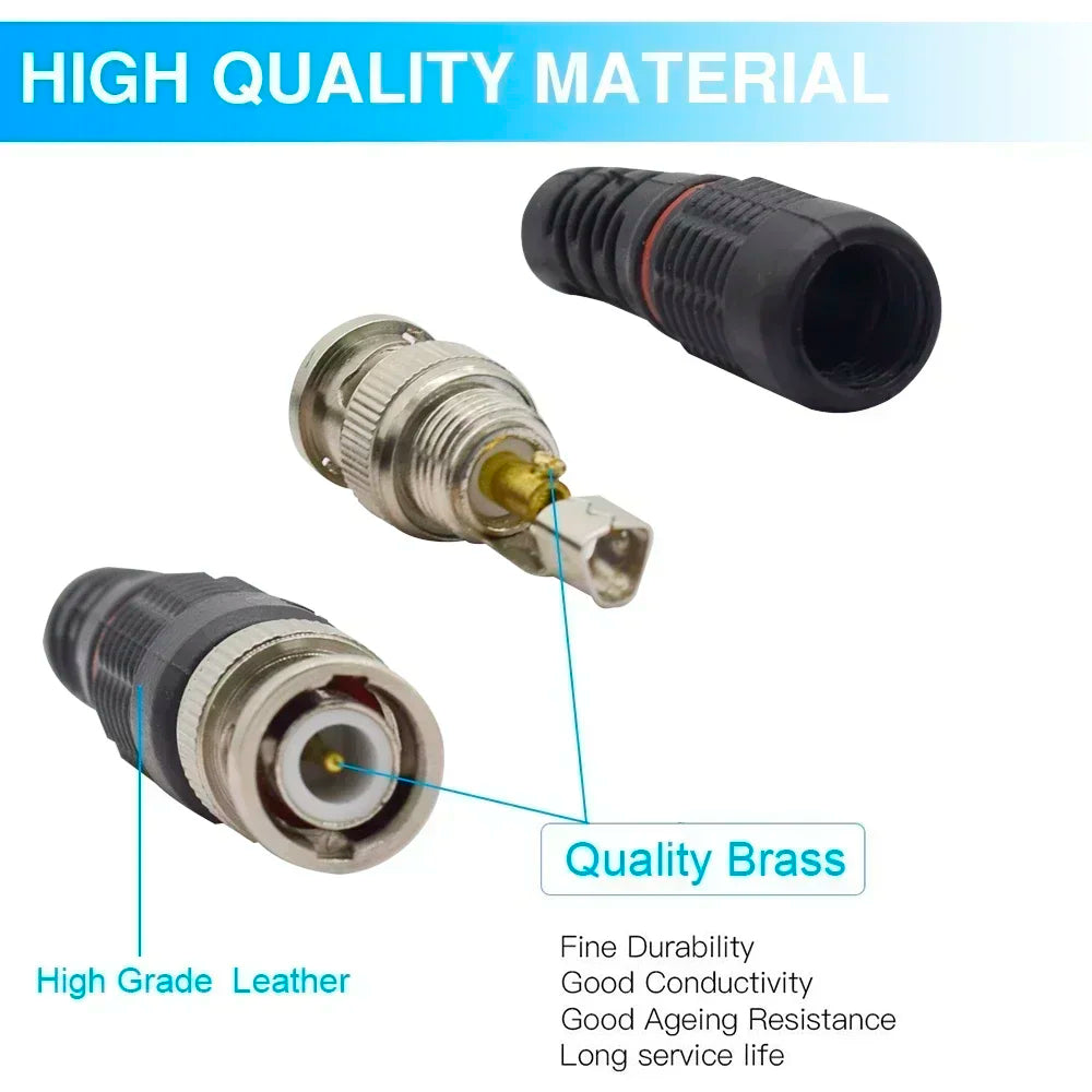 PEGATAH JR-B35 CCTV Connector BNC Adaptor,50ohms 75ohms BNC Connector CCTV Monitor Accessories POE Adapter