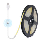 5V USB LED COB Light Strip Touch Dimmer Flexible Diode Tape 5mm 320Leds/m Linear Ribbon Indoor Lighting DIY TV Mirror Backlight