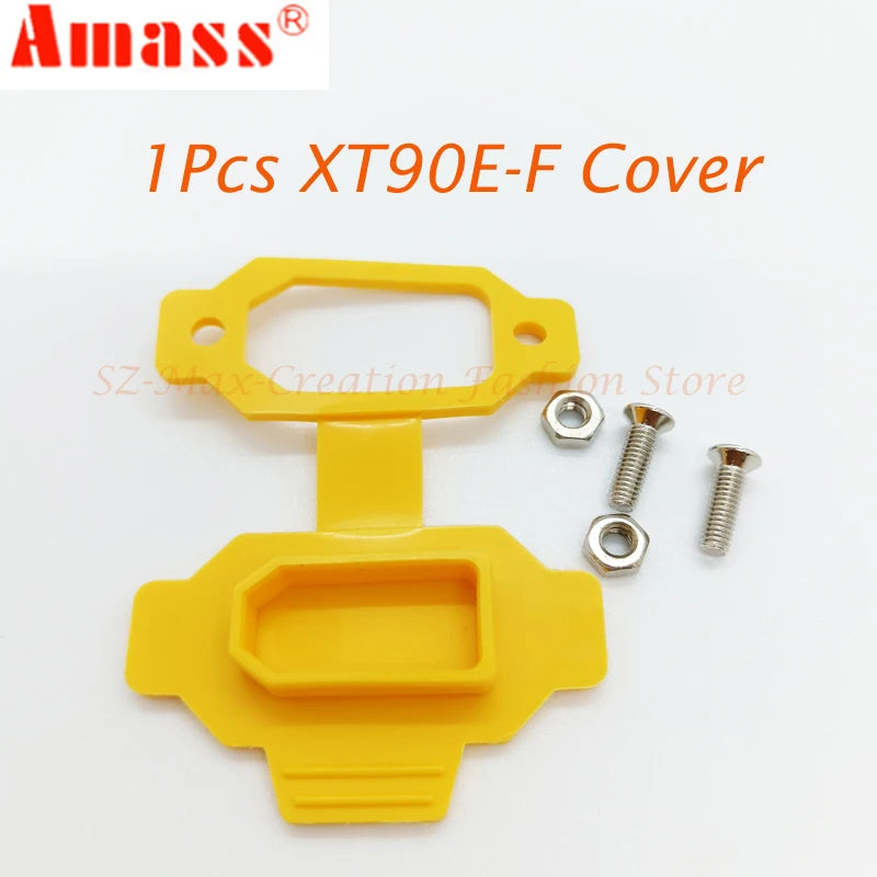Original Amass XT90E-F Battery Connector XT90E Female Plug Gold-plated XT90 Mountable Connector Plug  Yellow Socket
