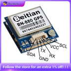 Beitian BN-880 GPS Module with HMC5883L Compass GPS/GLONASS/Galileo/BeiDou Support -167dBm Sensitivity for FPV Drones